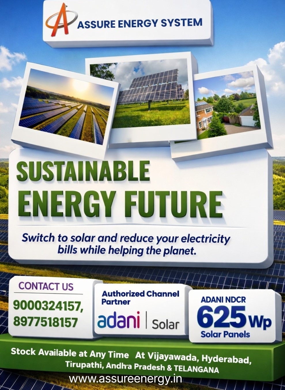 Adani Solar subsidy assistance Telangana
