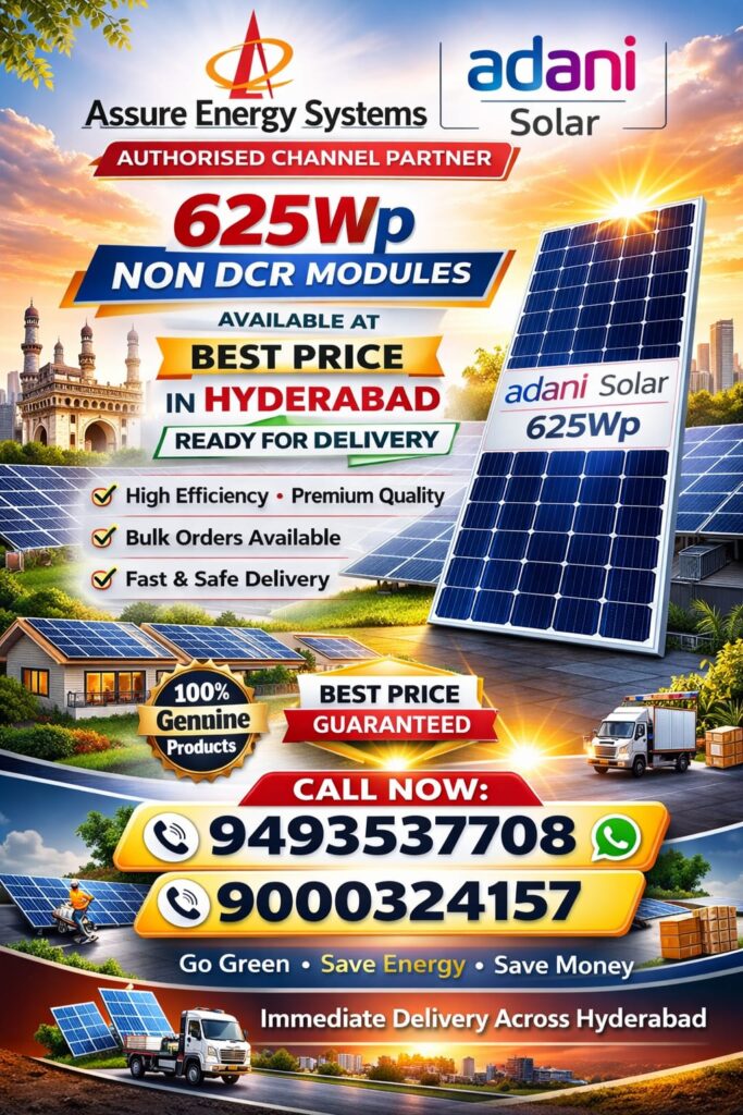 Best Adani Solar panel dealer in Telangana