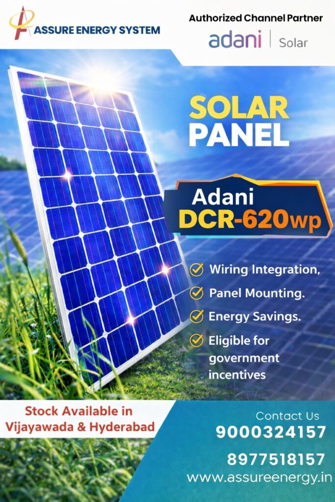 Adani NDCR solar panel supplier Andhra Pradesh