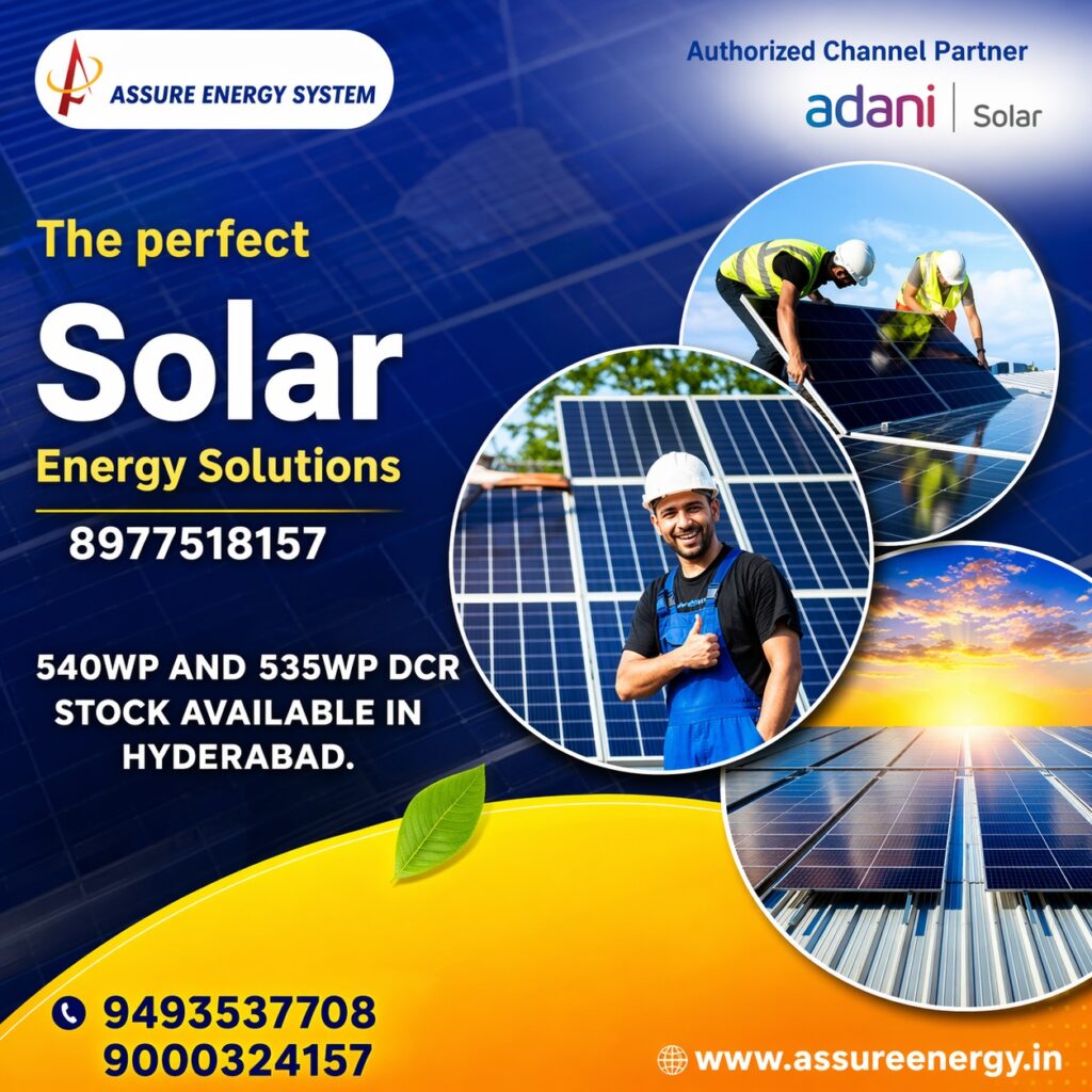  Adani solar panel dealers near Hyderabad